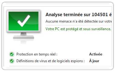 Analyse du PC etat correcte